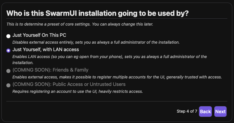 Install SwarmUI with LAN Access